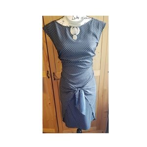 Michael Kors polka dot wrap front tie dress